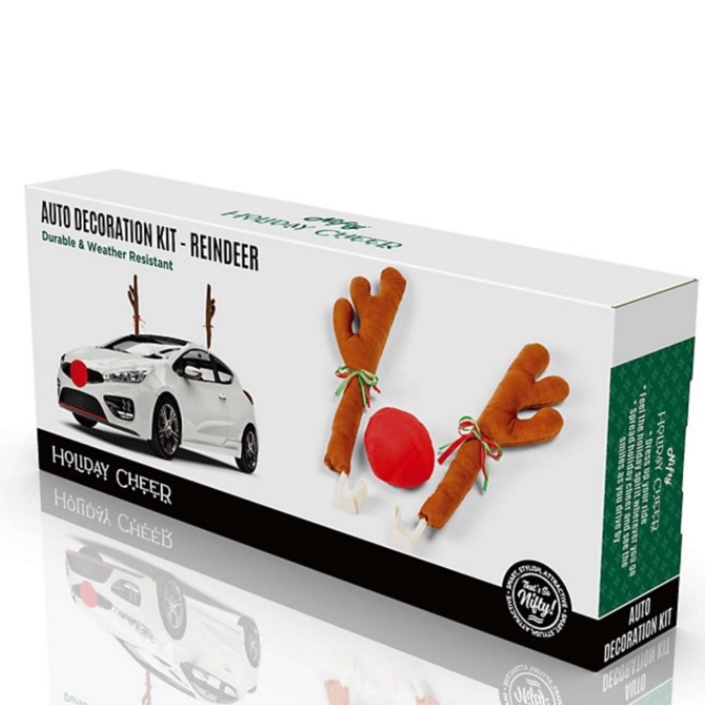 Reindeer auto decoration kit.